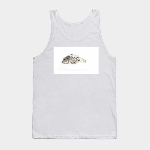 The Count - Snowy Owl Tank Top by Jim Cumming